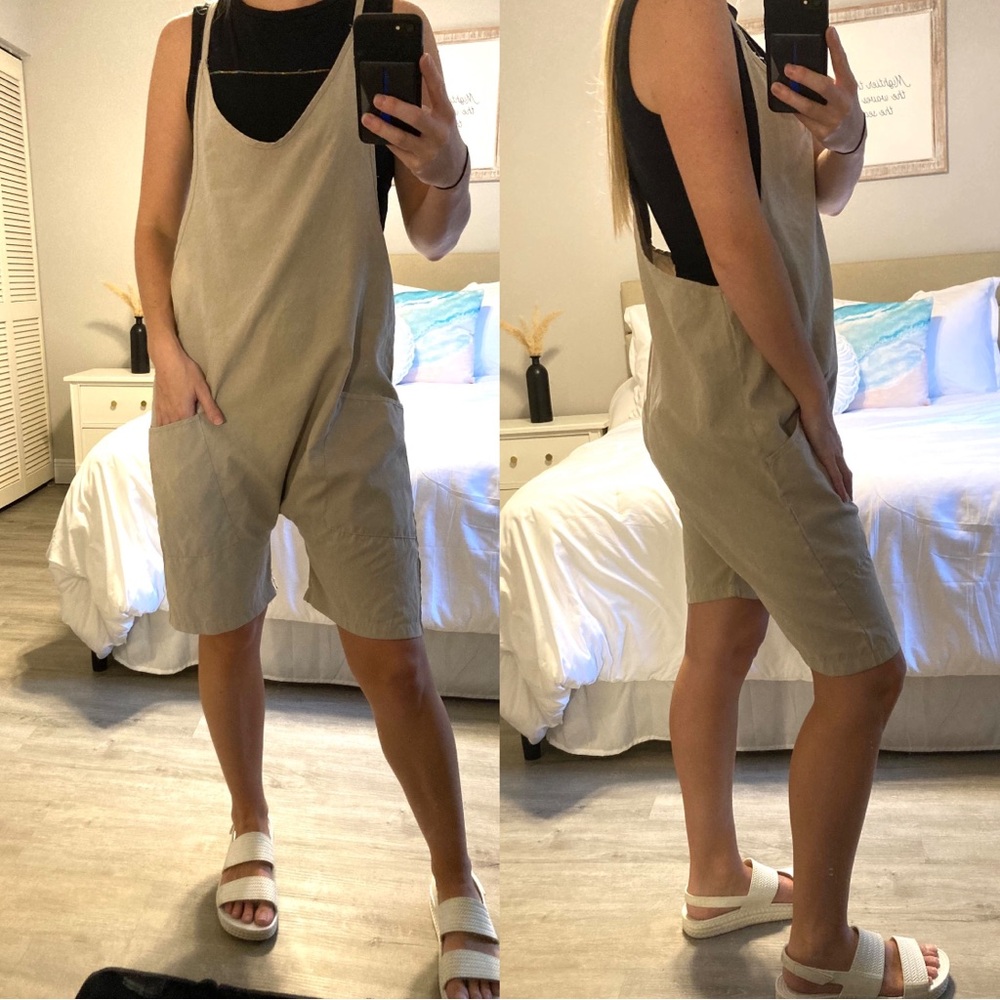 Sale❤️ Retro Vintage Style Knee Length Oversized Jumpsuit